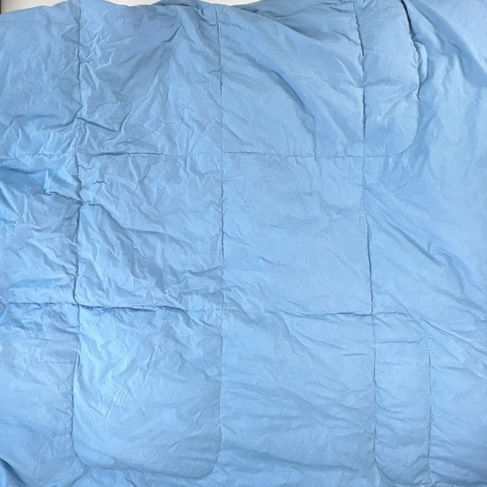 Pillowtex Blue Goose Down Box Quilt Comforter Queen